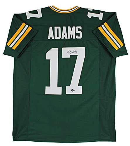 Davante Adams Authentic Signed Green Pro Style Jersey Autographed BAS Witness