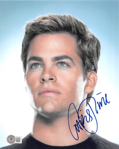 Chris Pine Star Trek Authentic Signed 8x10 Photo Autographed BAS #BL76443