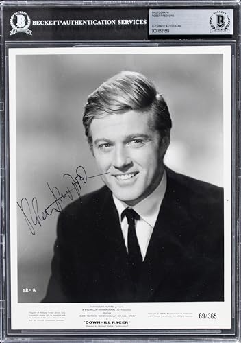 Robert Redford Downhill Racer Authentic Signed 8x10 Promo Photo BAS Slabbed