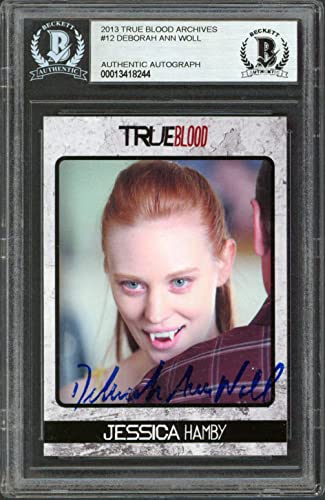 Deborah Ann Woll True Blood Signed 2013 True Blood Archives #12 Card BAS Slabbed