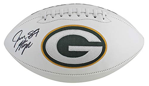 Packers Jace Sternberger Authentic Signed White Panel Logo Football BAS Witness