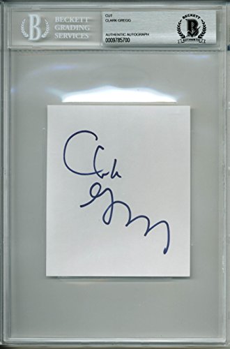 Clark Gregg The Avengers Authentic Signed 3.5x4.5 Cut Signature BAS Slabbed