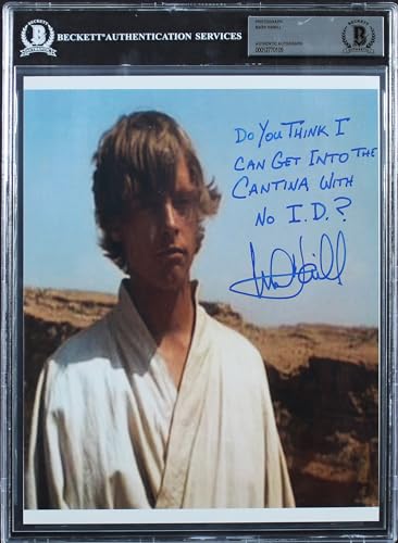 Mark Hamill Star Wars A New Hope Authentic Signed 8x10 Photo BAS Slabbed