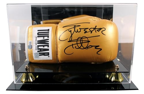 Sylvester Stallone Rocky Signed Right Hand Gold Tuf-Wear Boxing Glove w Case BAS