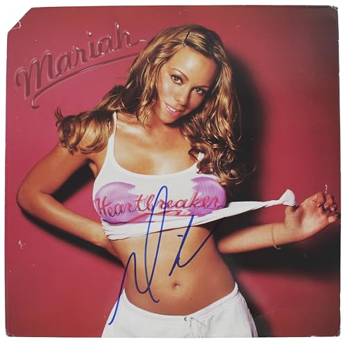 Mariah Carey Authentic Signed Heartbreaker Album Cover Autographed BAS #BF88121
