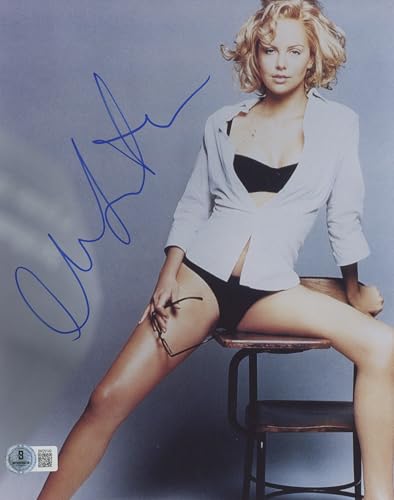 Charlize Theron The Italian Job Authentic Signed 8x10 Photo BAS #BN29149