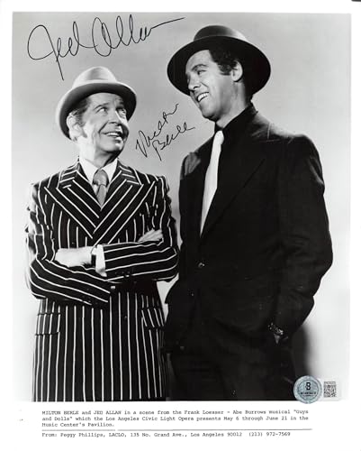 Milton Berle & Jed Allan Guys and Dolls Authentic Signed 8x10 Photo BAS #BN29205
