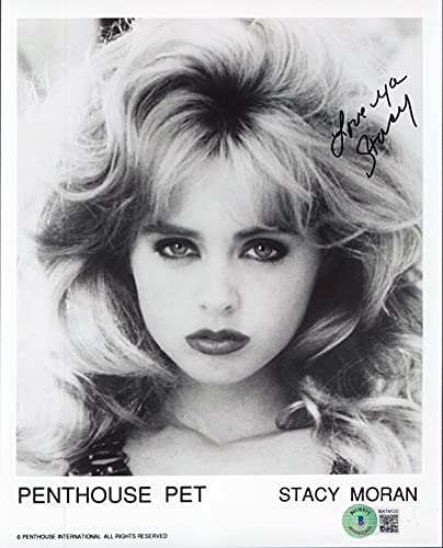 Stacy Moran Penthouse Pet "Love Ya" Authentic Signed 8x10 Photo BAS #BA74133