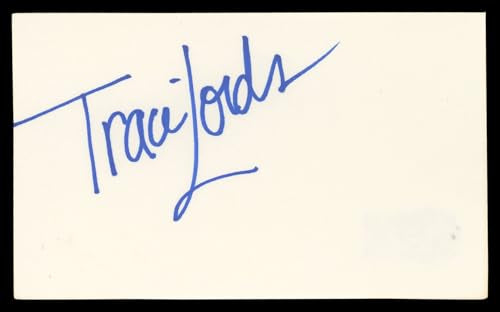 Traci Lords Blade Authentic Signed 3x5 Index Card Autographed BAS #BN06416
