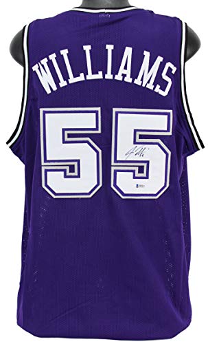 Kings Jason Williams Authentic Signed Purple Jersey Autographed BAS Witnessed