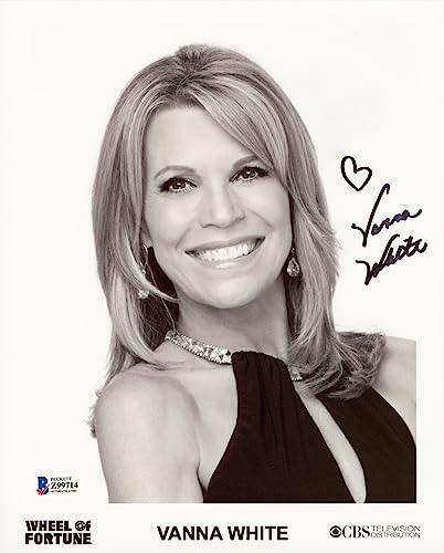 Vanna White Wheel of Fortune Authentic Signed 8x10 Photo Autographed BAS #Z99714