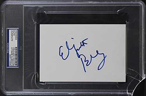 Elizabeth Berkley Saved By The Bell Authentic Signed 4x6 Index Card PSA Slabbed