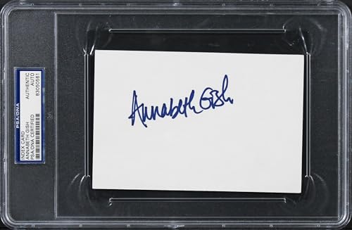 Annabeth Gish Authentic Signed 4X6 Index Card Autographed PSA/DNA Slabbed