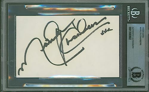 Marilyn Chambers Rabid Authentic Signed 3x5 Index Card Autographed BAS Slabbed