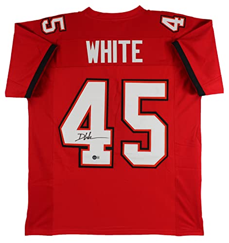Devin White Authentic Signed Red Pro Style Jersey Autographed BAS Witnessed