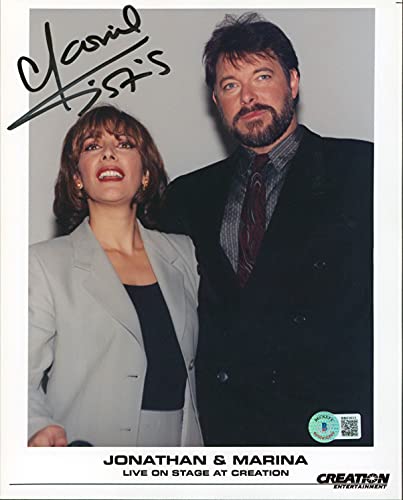 Marina Sirtis Star Trek The Next Generation Signed 8x10 Promo Photo BAS #BB83031