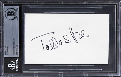 Talia Shire Rocky Authentic Signed 3x5 Index Card Autographed BAS Slabbed 2