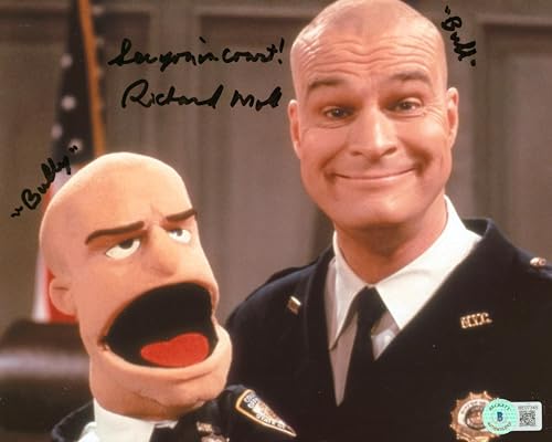Richard Moll Night Court "See You In Court!" Signed 8x10 Photo BAS #BE07345