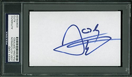 Josh Hutcherson Authentic Signed 3x5 Index Card Autographed PSA/DNA Slabbed