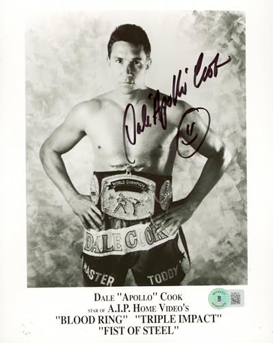 Dale "Apollo" Cook Blood Ring Authentic Signed 8x10 Photo BAS #BL96212