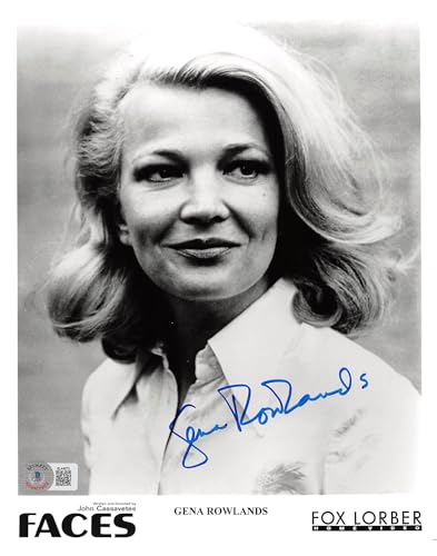 Gena Rowlands Faces Authentic Signed 8x10 Photo Autographed BAS #BL44673