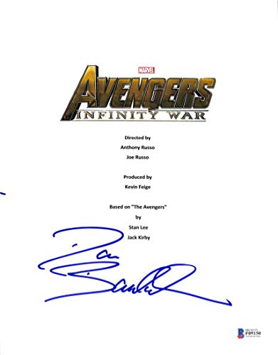 Dave Bautista Signed The Avengers Infinity War Script Cover BAS #F09150