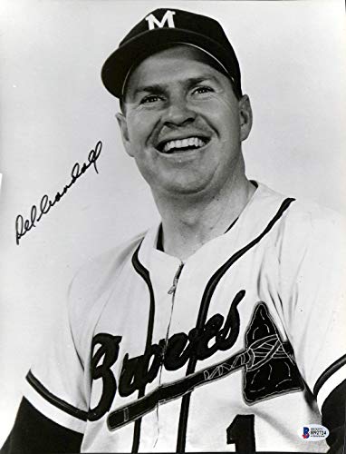 Braves Del Crandall Authentic Signed 11x14 Photo Autographed BAS #H92724
