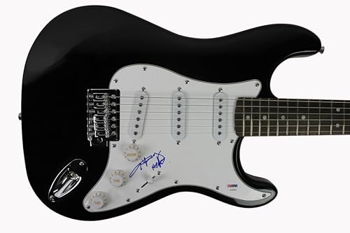 Angus Young "AC/DC" Authentic Signed Black Electric Guitar PSA/DNA #Z92952