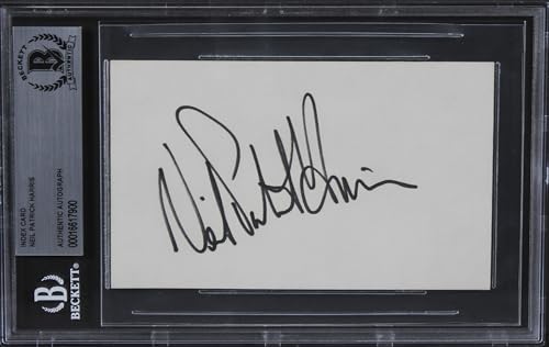 Neil Patrick Harris How I Met Your Mother Signed 3x5 Index Card BAS Slabbed 1