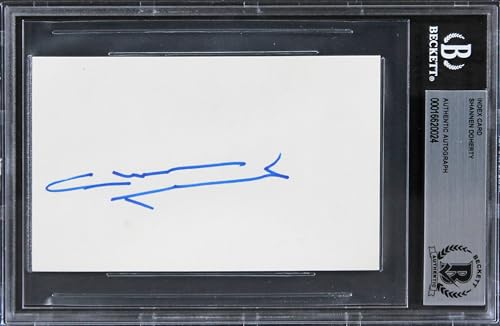 Shannen Doherty Beverly Hills, 90210 Signed 3x5 Index Card BAS Slabbed 1
