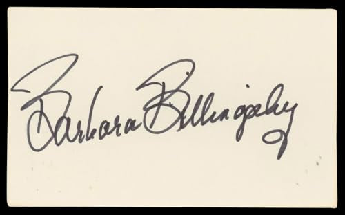 Barbara Billingsley Leave It to Beaver Signed 3x5 Index Card BAS #BN06533