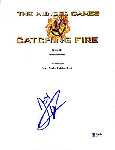 Josh Hutcherson Signed Hunger Games Catching Fire Movie Script Cover BAS #F98991