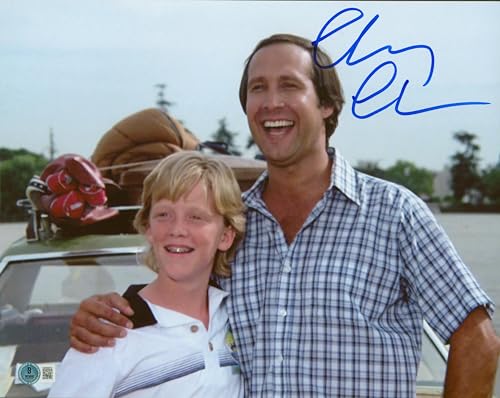 Chevy Chase Vacation Signed 11x14 Horizontal Photo w/ Rusty BAS Witnessed