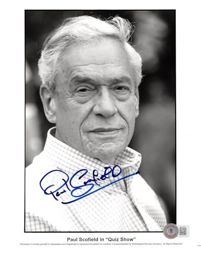 Paul Scofield Quiz Show Authentic Signed 8x10 Photo Autographed BAS #BL44744