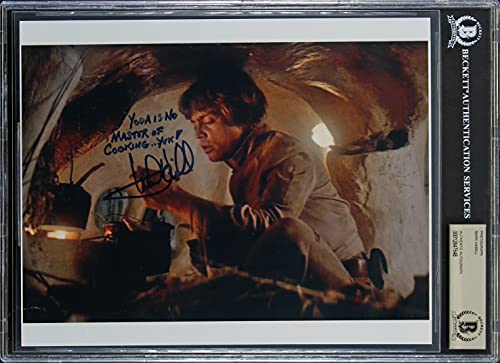 Mark Hamill Star Wars The Empire Strikes Back Signed 8x10 Photo BAS Slabbed