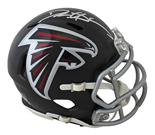 Falcons Deion Sanders Signed 2020 Speed Mini Helmet w/ Silver Sig BAS Witnessed