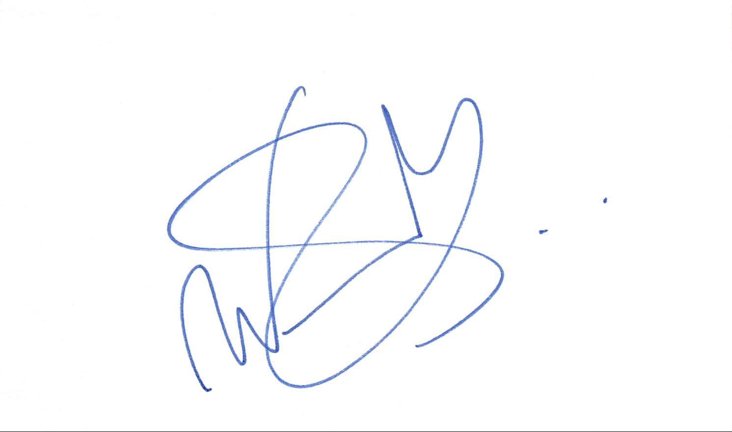 Wilmer Valderrama That 70's Show Authentic Signed 3x5 Index Card BAS #BL96272