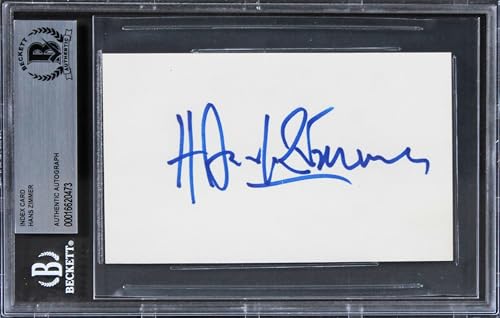 Hans Zimmer The Lion King Authentic Signed 3x5 Index Card BAS Slabbed 2