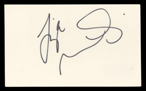 Liza Minnelli Cabaret Authentic Signed 3x5 Index Card Autographed BAS #BN06413