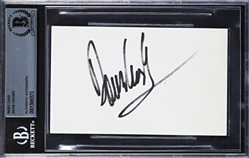 David Crosby The Byrds Authentic Signed 3x5 Index Card Autographed BAS Slabbed