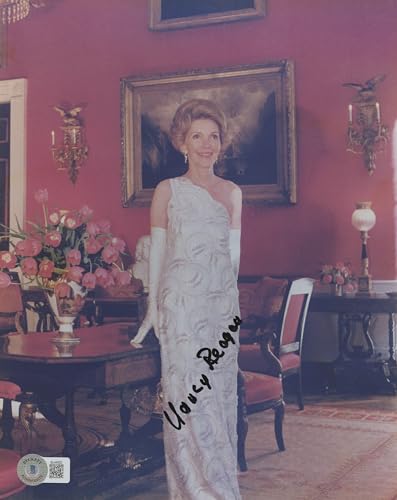 Nancy Reagan Hellcats of the Navy Authentic Signed 8x10 Photo BAS #BL44552