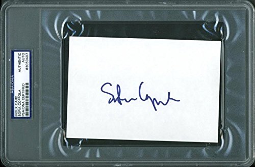 Sofia Coppola Authentic Signed 4X6 Index Card Autographed PSA/DNA Slabbed 1