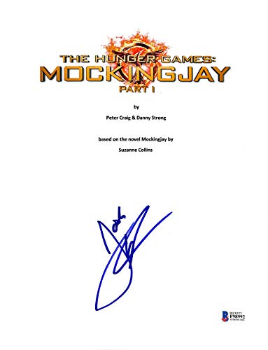 Josh Hutcherson Signed Hunger Games Mockinjay 1 Movie Script Cover BAS #F98992