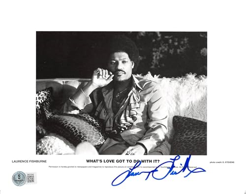 Laurence Fishburne What's Love Got to Do with It Signed 8x10 Photo BAS #BN74344