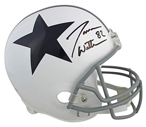 Cowboys Jason Witten Signed White Throwback Full Size Rep Helmet BAS Witnessed