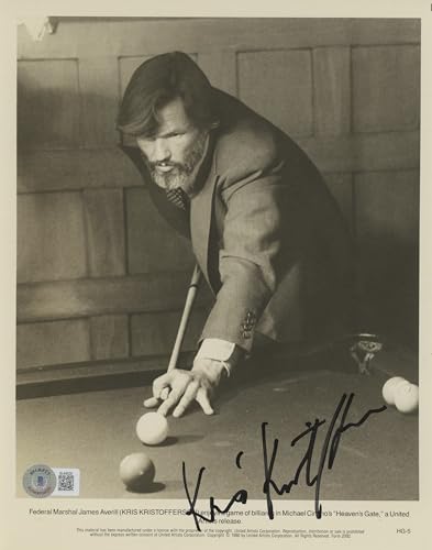 Kris Kristofferson Heaven's Gate Authentic Signed 8x10 Photo BAS #BL44529