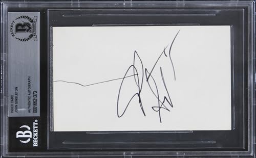 John Singleton Poetic Justice Authentic Signed 3x5 Index Card BAS Slabbed