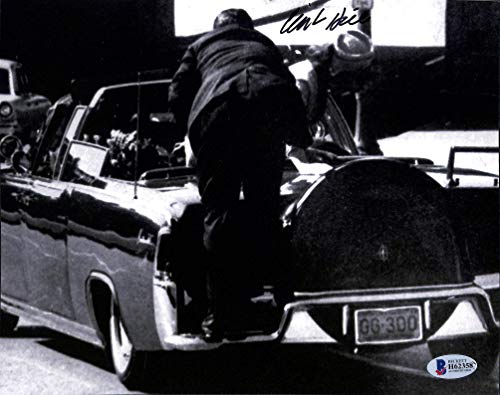 Clint Hill JFK Assassination Secret Service Agent Signed 8x10 Photo BAS #H62358