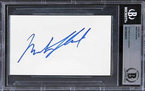 Martin Short Three Amigos! Authentic Signed 3x5 Index Card BAS Slabbed 1