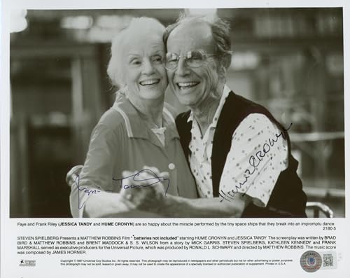 Hume Cronyn Jessica Tandy Batteries Not Included Signed 8x10 Photo BAS #BK03909